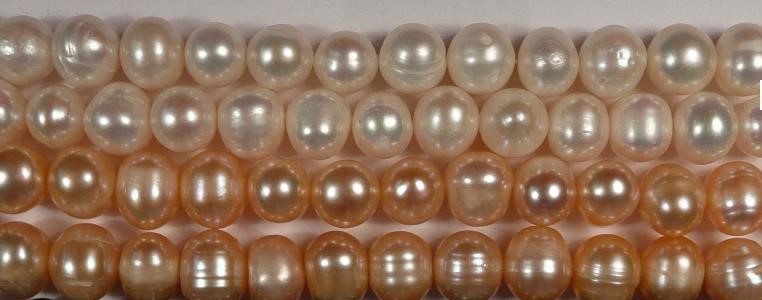 Říční perly ø 8 - 9 mm